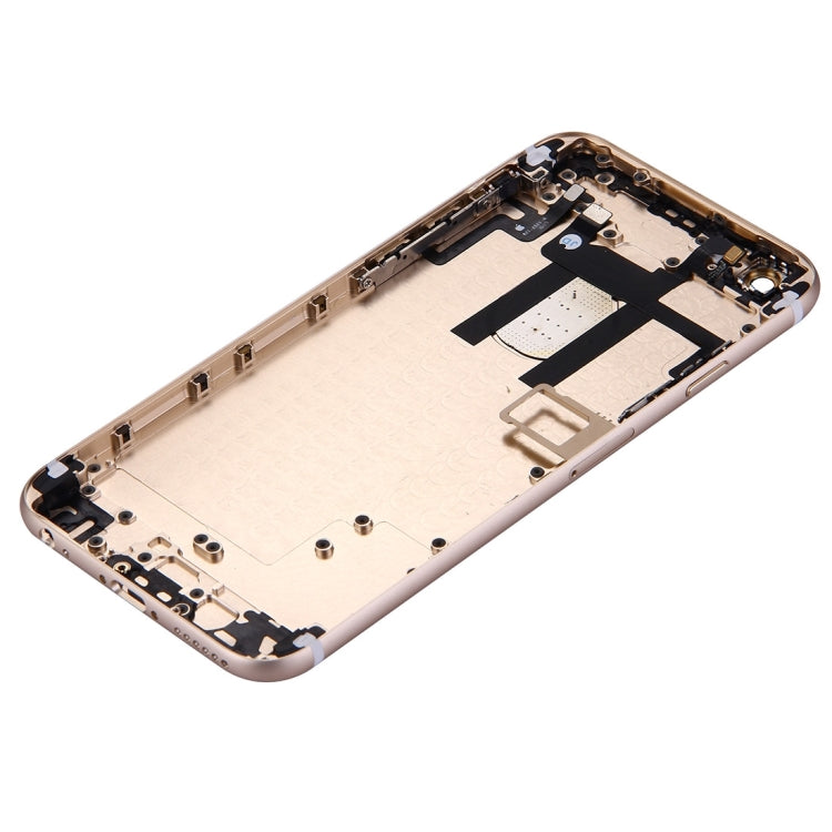 Full Housing Back Cover with Power Button & Volume Button Flex Cable for iPhone 6(Gold) - iPhone 6/6 Plus Parts by PMC Jewellery | Online Shopping South Africa | PMC Jewellery