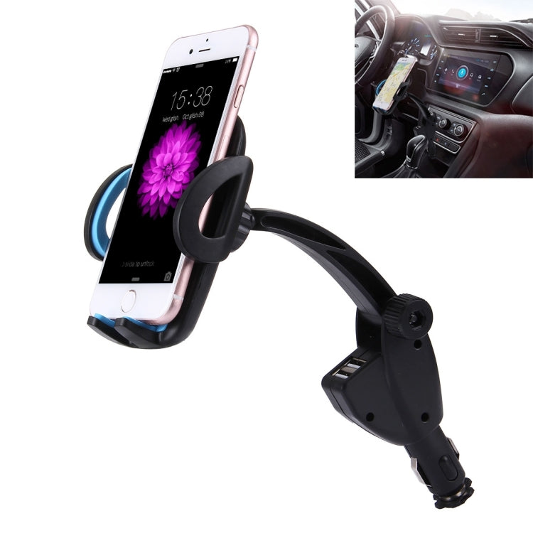 HC006 2 in 1 Car Charger & 360 Rotation Holder, Random Color Delivery, For iPhone, Galaxy, Huawei, Xiaomi, LG, HTC and other Smartphones of width 47-92mm Smartphone - Car Holders by PMC Jewellery | Online Shopping South Africa | PMC Jewellery