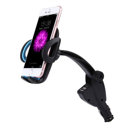 HC006 2 in 1 Car Charger & 360 Rotation Holder, Random Color Delivery, For iPhone, Galaxy, Huawei, Xiaomi, LG, HTC and other Smartphones of width 47-92mm Smartphone - Car Holders by PMC Jewellery | Online Shopping South Africa | PMC Jewellery