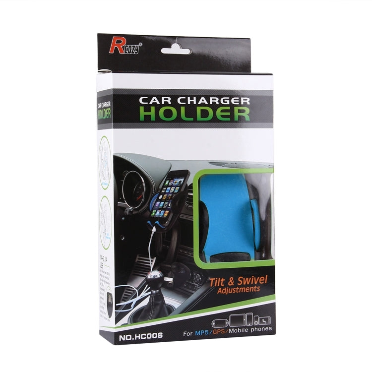 HC006 2 in 1 Car Charger & 360 Rotation Holder, Random Color Delivery, For iPhone, Galaxy, Huawei, Xiaomi, LG, HTC and other Smartphones of width 47-92mm Smartphone - Car Holders by PMC Jewellery | Online Shopping South Africa | PMC Jewellery