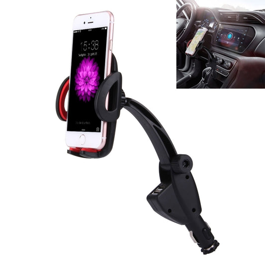 HC006 2 in 1 Car Charger & 360 Rotation Holder, For iPhone, Galaxy, Huawei, Xiaomi, LG, HTC and other Smartphones of width 47-92mm Smartphone(Red) - Car Holders by PMC Jewellery | Online Shopping South Africa | PMC Jewellery