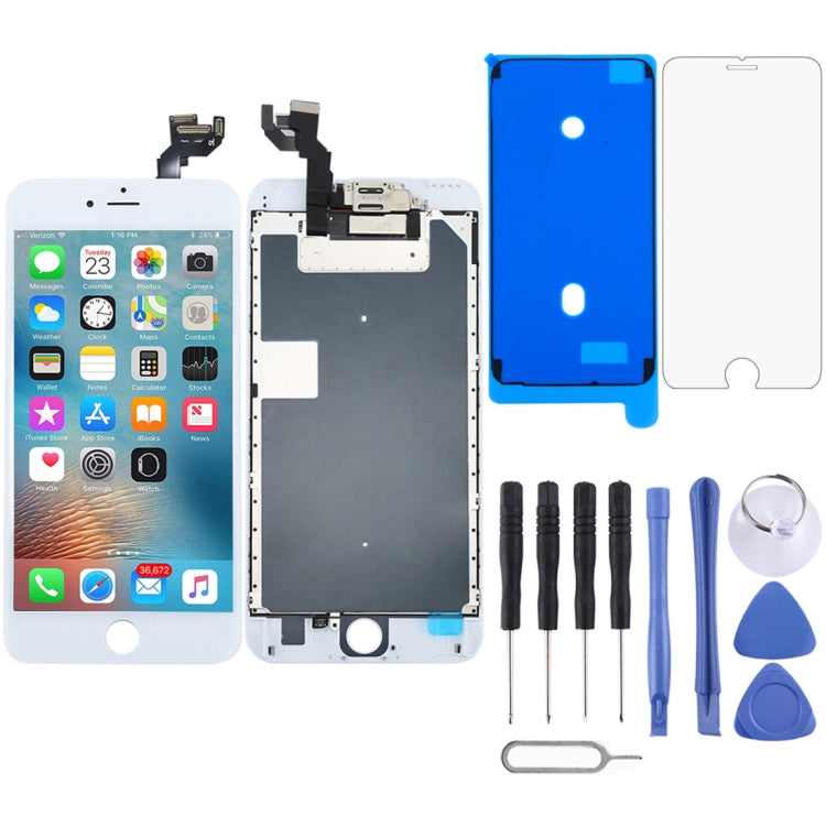 TFT LCD Screen for iPhone 6s Plus Digitizer Full Assembly with Front Camera (White) - free shipping - PMC TechLife - Order now!
