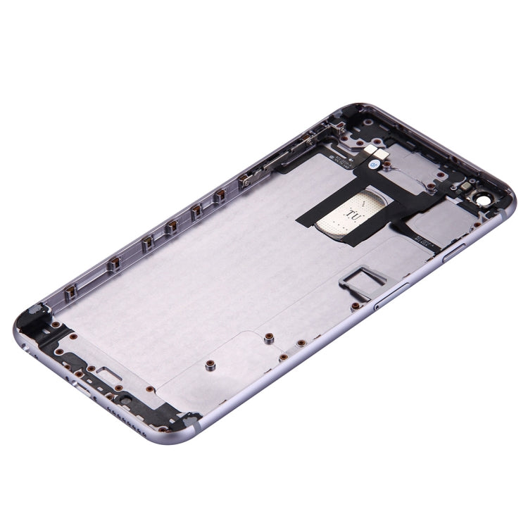 Full Housing Back Cover with Power Button & Volume Button Flex Cable for iPhone 6 Plus(Grey) - iPhone 6/6 Plus Parts by PMC Jewellery | Online Shopping South Africa | PMC Jewellery