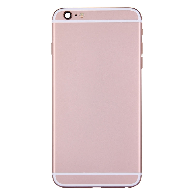 Full Housing Back Cover with Power Button & Volume Button Flex Cable for iPhone 6 Plus(Rose Gold) - iPhone 6/6 Plus Parts by PMC TechLife | Online Shopping South Africa | PMC TechLife