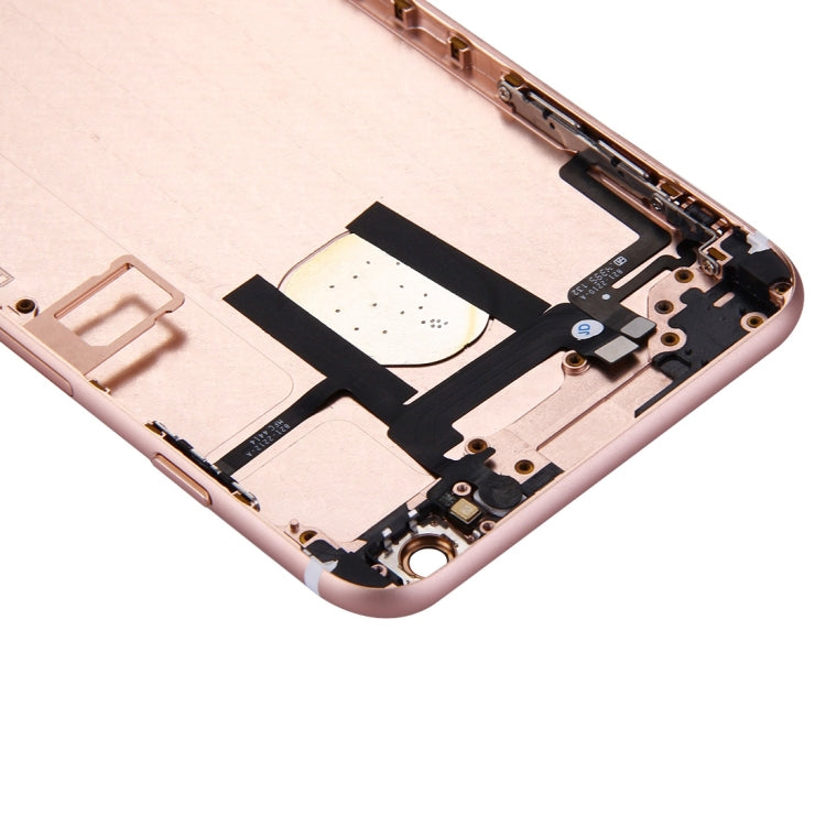 Full Housing Back Cover with Power Button & Volume Button Flex Cable for iPhone 6 Plus(Rose Gold) - iPhone 6/6 Plus Parts by PMC TechLife | Online Shopping South Africa | PMC TechLife