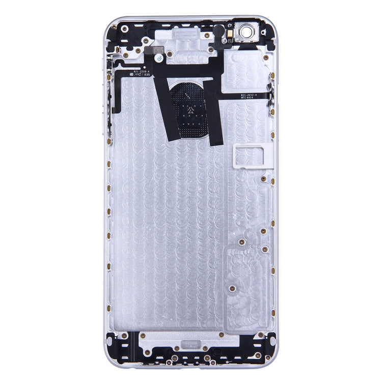 Full Housing Back Cover with Power Button & Volume Button Flex Cable for iPhone 6 Plus(Silver) - iPhone 6/6 Plus Parts by PMC Jewellery | Online Shopping South Africa | PMC Jewellery