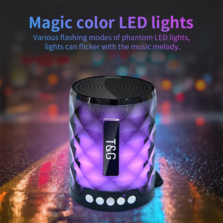 T&G TG155 Bluetooth 4.2 Mini Portable Wireless Bluetooth Speaker with Colorful Lights(Black) - Mini Speaker by T&G | Online Shopping South Africa | PMC Jewellery