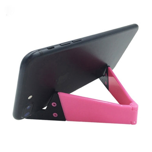 V Shape Universal Mobile Phone Tablet Bracket Holder (Pink) - Desktop Holder by PMC TechLife | Online Shopping South Africa | PMC TechLife