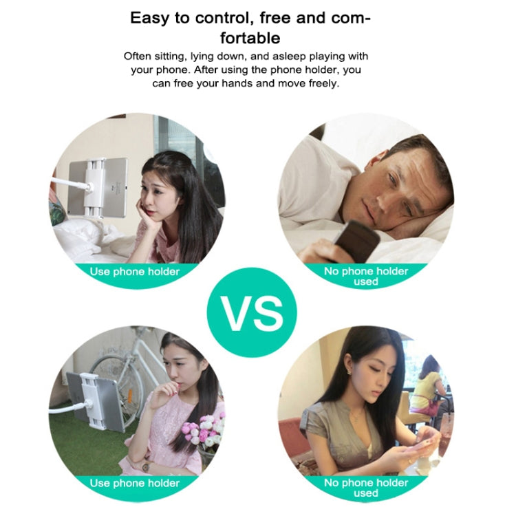 UBN-20 Universal 360 Degrees Rotating Detachable Three-stage Lazy Bracket Mobile Phone / Tablet Desktop Bracket (Rose Gold) - Desktop Holder by PMC TechLife | Online Shopping South Africa | PMC TechLife