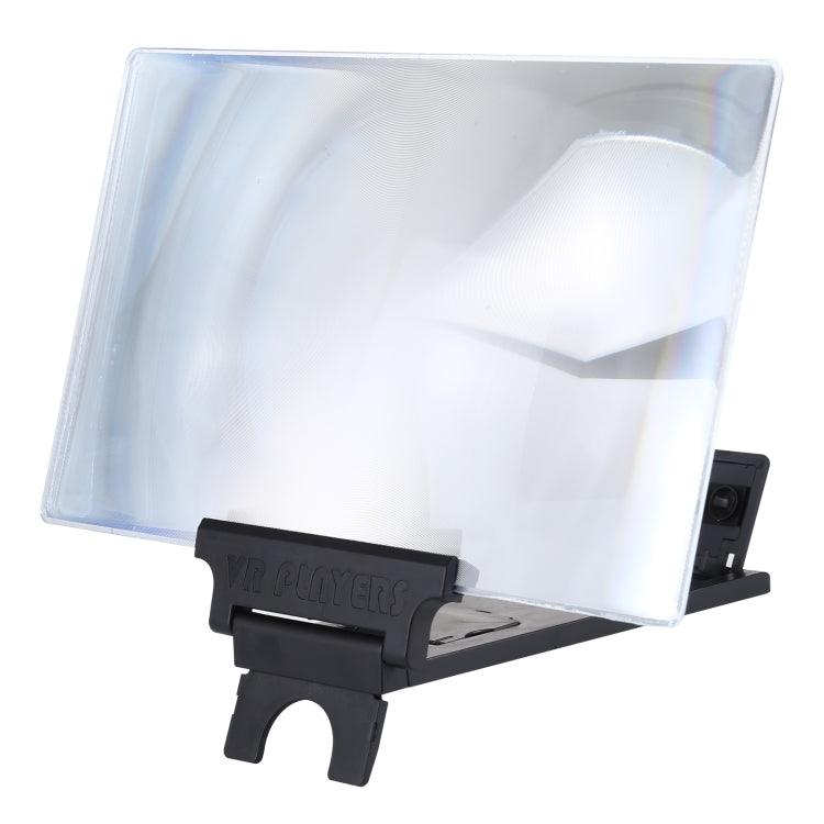 F6 12 inch Universal Foldable 3D Mobile Phone Screen Magnifier with Lazy Stand (Black) - Screen Magnifier by PMC TechLife | Online Shopping South Africa | PMC TechLife
