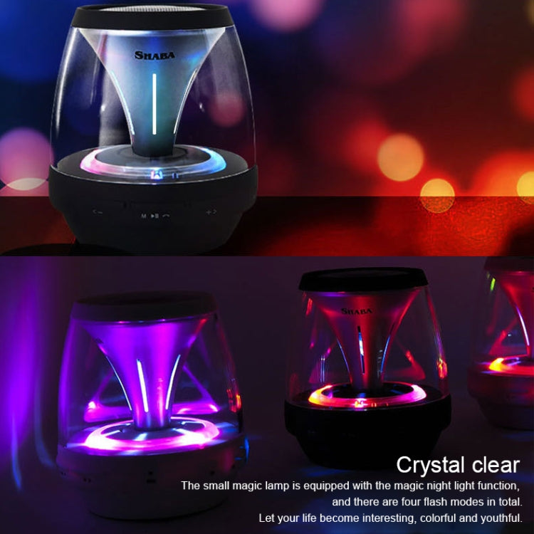 SHABA VS-18 Bluetooth 4.2 Multi-function Portable Small Magic Lamp Colorful Wireless Bluetooth Speaker (White) - Mini Speaker by PMC TechLife | Online Shopping South Africa | PMC TechLife