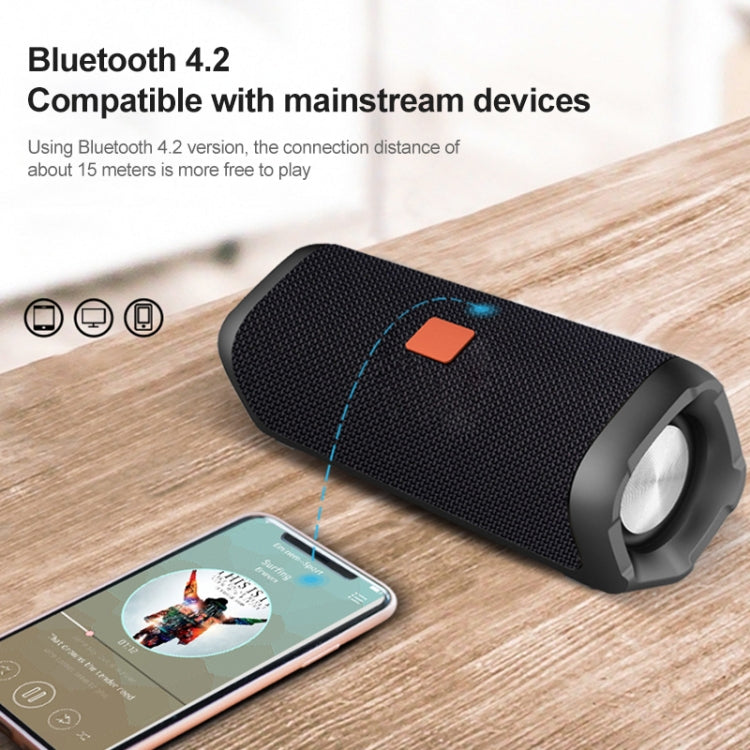 EBS-605 Outdoor Portable Fabric Waterproof Wireless Bluetooth Subwoofer Speaker(Black) - Waterproof Speaker by PMC TechLife | Online Shopping South Africa | PMC TechLife
