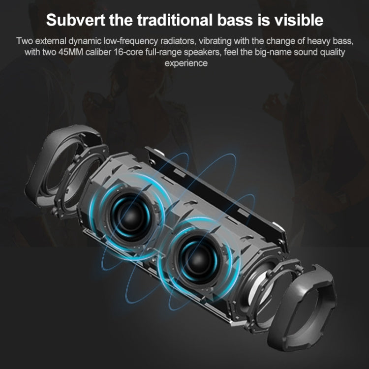 EBS-605 Outdoor Portable Fabric Waterproof Wireless Bluetooth Subwoofer Speaker(Black) - Waterproof Speaker by PMC TechLife | Online Shopping South Africa | PMC TechLife