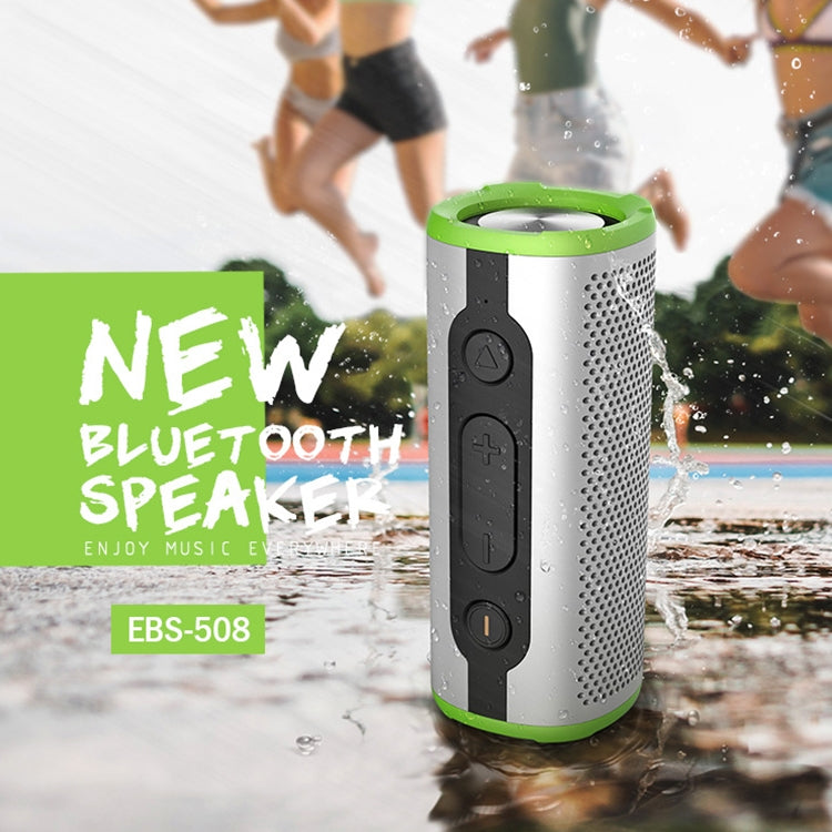 EBS-508 Portable Waterproof Outdoor Subwoofer Wireless Bluetooth Speaker (Green) - Waterproof Speaker by PMC Jewellery | Online Shopping South Africa | PMC Jewellery