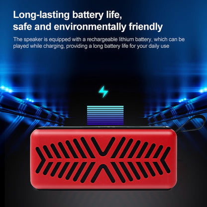 EBS-039 Portable Retro Card Single Speaker Mini Wireless Bluetooth Speaker (Red) - Mini Speaker by PMC Jewellery | Online Shopping South Africa | PMC Jewellery