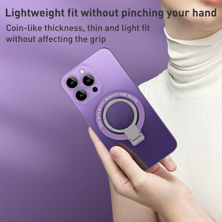 Ultra-thin Metal Phone Holder (White) - Ring Holder by PMC TechLife | Online Shopping South Africa | PMC TechLife