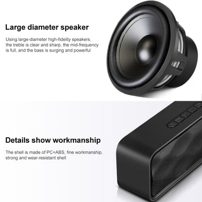 SC211 Pro Outdoor Multi-function Card Wireless Bluetooth Speaker Upgraded Version(Black) - Desktop Speaker by PMC Jewellery | Online Shopping South Africa | PMC Jewellery