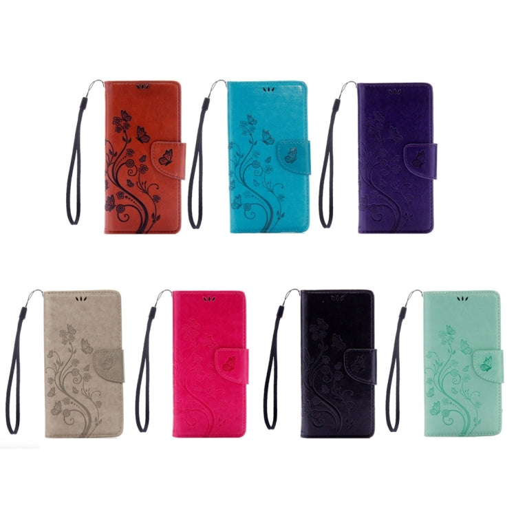 For  iPhone 8 & 7  Pressed Flowers Horizontal Flip Leather Case with Holder & Card Slots & Wallet(Green) - More iPhone Cases by PMC TechLife | Online Shopping South Africa | PMC TechLife | Buy Now Pay Later Mobicred