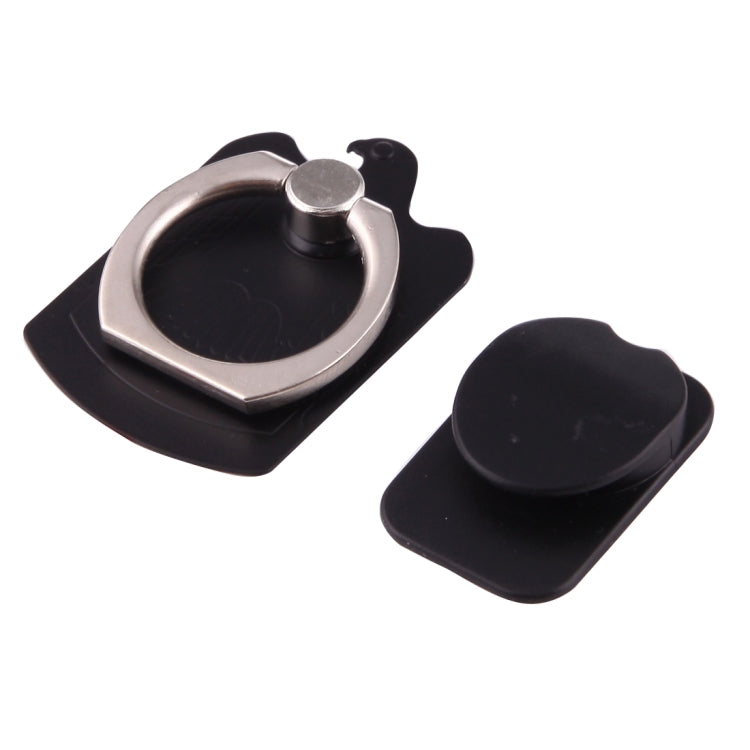 Cmzact CPS-2in1 2 in 1 Eagle Shape 360 Degrees Rotation Magnetic Phone Ring Stent Car Hook Mount(Black) - Ring Holder by PMC TechLife | Online Shopping South Africa | PMC TechLife