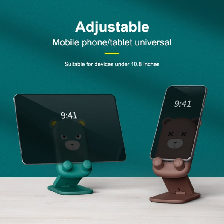 DK-XX-111 Cartoon Animal Retractable Phone Lazy Bracket Foldable Desktop Holder(Yellow) - Desktop Holder by PMC TechLife | Online Shopping South Africa | PMC TechLife