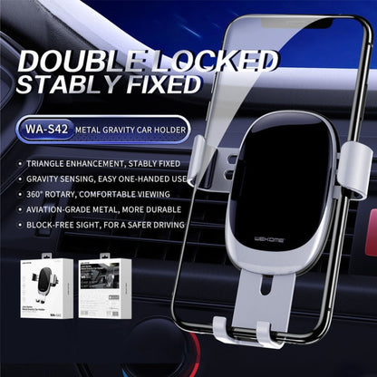 WK WA-S42 Yuetu Series Metal Gravity Air Vent Car Phone Holder Mount - Car Holders by WK | Online Shopping South Africa | PMC Jewellery