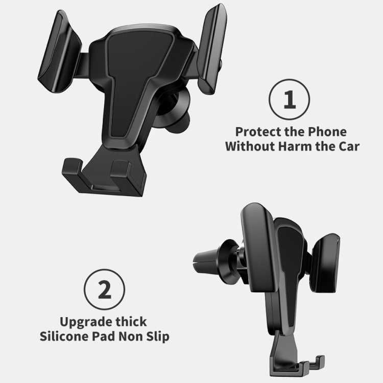 FLOVEME YXF204095_1 Car Air Outlet Mount Automatic Retractable Arm Phone Holder Stand for 4-6.5 inch Phone (Black) - Car Holders by PMC Jewellery | Online Shopping South Africa | PMC Jewellery