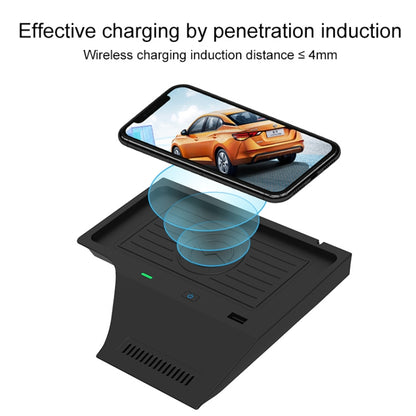 Car Fast Charging Wireless Charger for Nissan Sylphy 2020-2021, Left Driving(Black) - DIY Modified Charger by PMC Jewellery | Online Shopping South Africa | PMC Jewellery