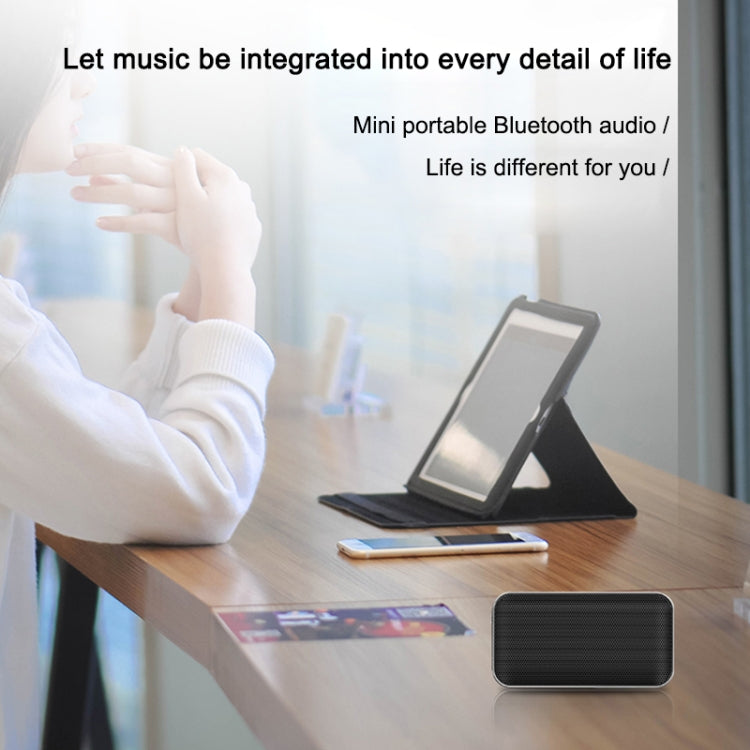 BT209 Outdoor Portable Ultra-thin Mini Wireless Bluetooth Speaker, Support TF Card & Hands-free Calling (Black) - Mini Speaker by PMC Jewellery | Online Shopping South Africa | PMC Jewellery