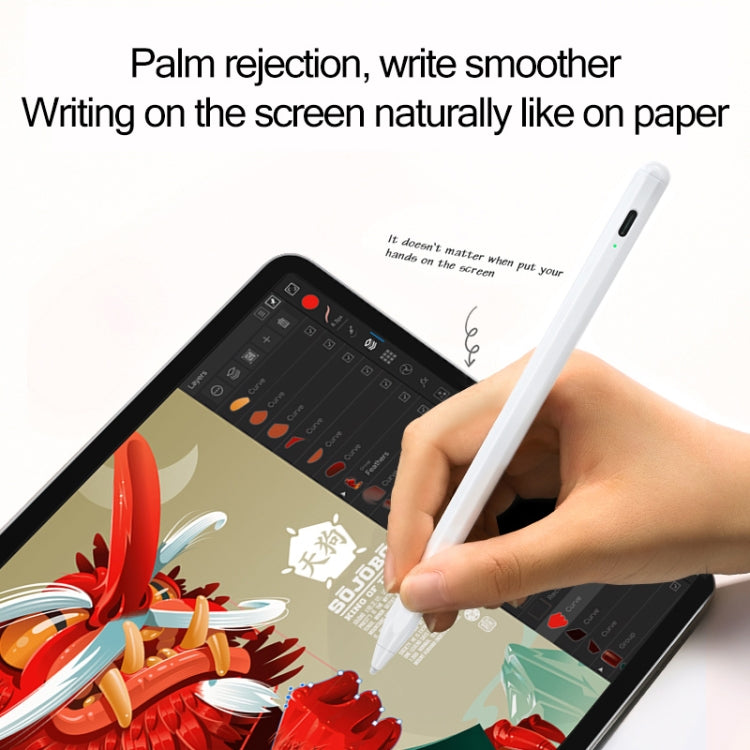 JOYROOM JR-K12 Zhen Miao Series Automatic Dual-mode Capacitive Stylus Pen (White) - Stylus Pen by JOYROOM | Online Shopping South Africa | PMC Jewellery