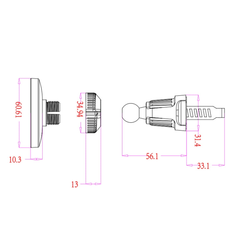 wlons Air Outlet Transparent Magnetic Car Holder - Car Holders by wlons | Online Shopping South Africa | PMC Jewellery