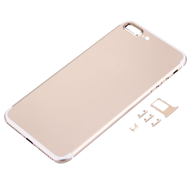 5 in 1 for iPhone 7 Plus (Back Cover + Card Tray + Volume Control Key + Power Button + Mute Switch Vibrator Key) Full Assembly Housing Cover(Gold) - Back Cover by PMC TechLife | Online Shopping South Africa | PMC TechLife