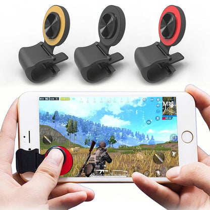 A9 Direct Mobile Clip Games Joystick Artifact Hand Travel Button Sucker with Ring Holder for iPhone, Android Phone, Tablet(Gold) - Handle Shooter by PMC Jewellery | Online Shopping South Africa | PMC Jewellery