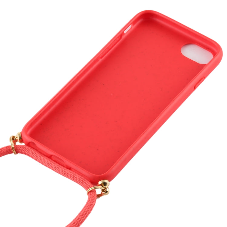 For iPhone 8 / 7 TPU Anti-Fall Mobile Phone Case With Lanyard(Black) - free shipping - PMC TechLife - Order now!