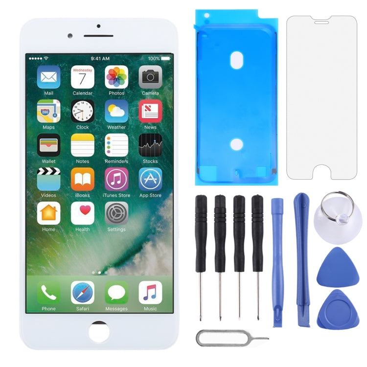 TFT LCD Screen for iPhone 8 with Digitizer Full Assembly (White) - free shipping - PMC TechLife - Order now!