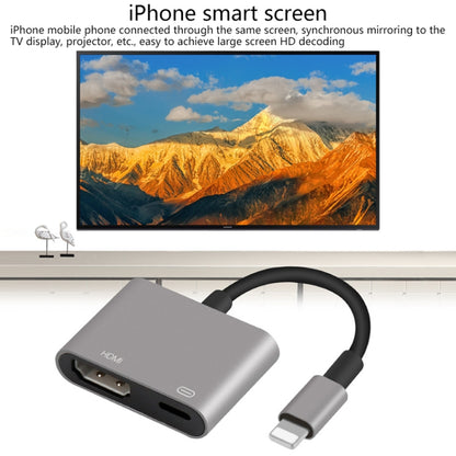 7565S 8 Pin to HDMI HDTV Projector Video Adapter Cable for iPad(Grey) - Converter & Adapter by Onten | Online Shopping South Africa | PMC Jewellery | Buy Now Pay Later Mobicred