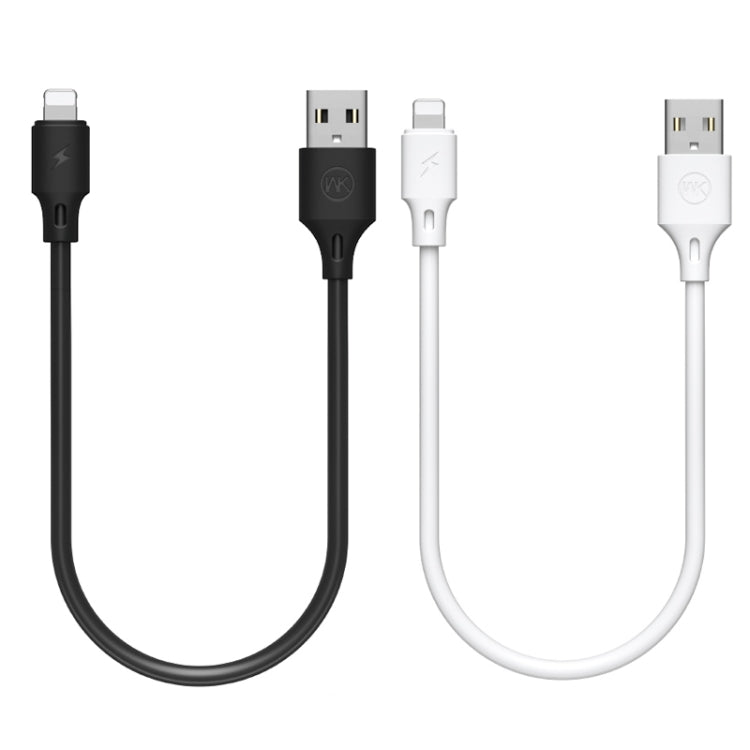 WK WDC-105i 2.4A 8 Pin Full Speed Pro Charging Data Cable, Length: 25cm(Black) - Normal Style Cable by WK | Online Shopping South Africa | PMC Jewellery