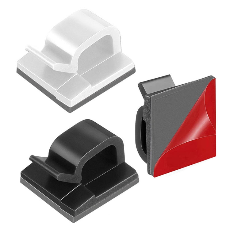 HG2392 50 PCS Desktop Data Cable Organizer Fixing Clip, Gum Type: 3M(White) - Cable Organizer by PMC TechLife | Online Shopping South Africa | PMC TechLife