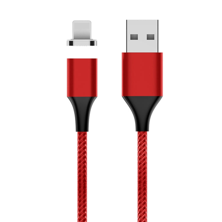 M11 3A USB to 8 Pin Nylon Braided Magnetic Data Cable, Cable Length: 1m (Red) - Charging Cable & Head by PMC Jewellery | Online Shopping South Africa | PMC Jewellery