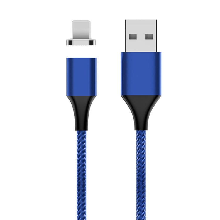 M11 5A USB to 8 Pin Nylon Braided Magnetic Data Cable, Cable Length: 2m (Blue) - Charging Cable & Head by PMC TechLife | Online Shopping South Africa | PMC TechLife