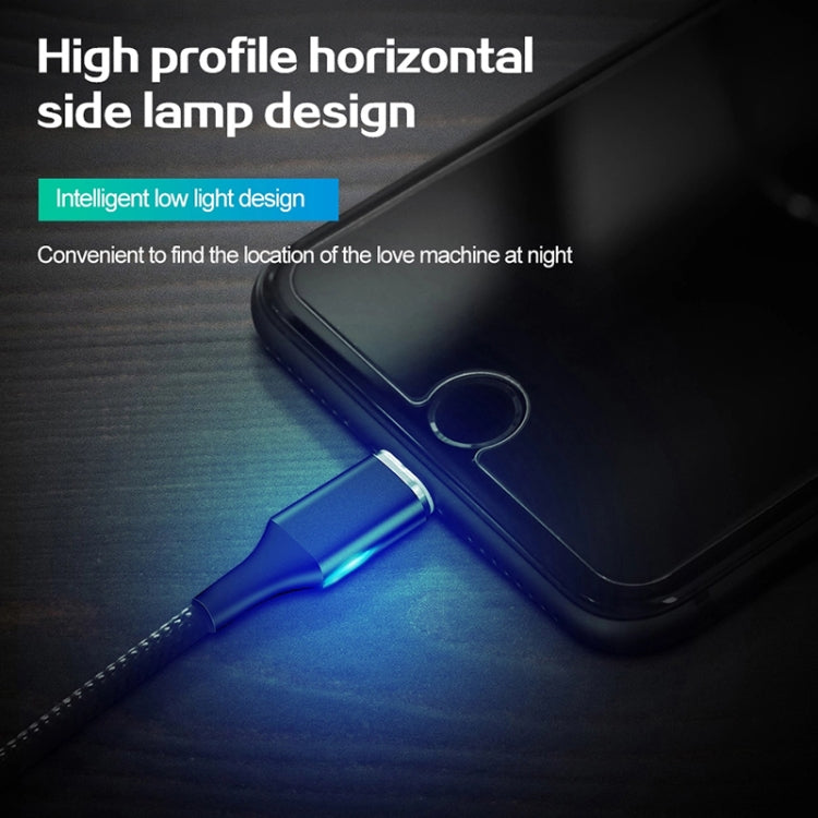 M11 3 in 1 5A USB to 8 Pin + Micro USB + USB-C / Type-C Nylon Braided Magnetic Data Cable, Cable Length: 1m (Black) - Charging Cable & Head by PMC TechLife | Online Shopping South Africa | PMC TechLife