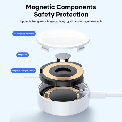 2 in 1 USB to 8 Pin + + Magnetic Watch Wireless Charger Data Cable, Cable Length: 1.2m - 2 in 1 Cable by PMC Jewellery | Online Shopping South Africa | PMC Jewellery