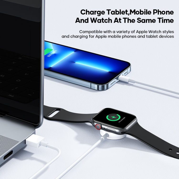 2 in 1 USB to 8 Pin + + Magnetic Watch Wireless Charger Data Cable, Cable Length: 1.2m - 2 in 1 Cable by PMC Jewellery | Online Shopping South Africa | PMC Jewellery