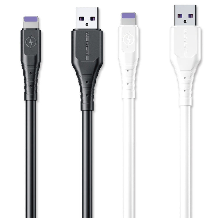 WK WDC-152 6A 8 Pin Fast Charging Data Cable, Length: 3m (White) - Normal Style Cable by WK | Online Shopping South Africa | PMC Jewellery