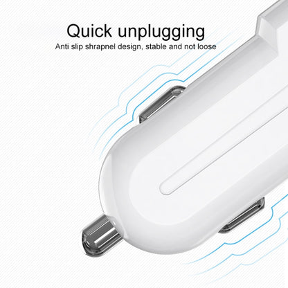 IVON CC13 QC 3.0 Fast Charging Car Charger Set with Micro USB Charging Cable (White) - Car Charger by IVON | Online Shopping South Africa | PMC Jewellery