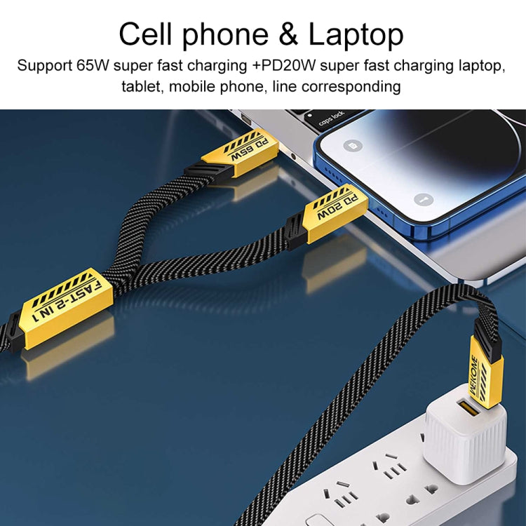 WK WDC-190a Mech Series 6A USB to USB-C/Type-C Fast Charge Data Cable, Length: 1m(Tarnish) - USB-C & Type-C Cable by WK | Online Shopping South Africa | PMC TechLife | Buy Now Pay Later Mobicred