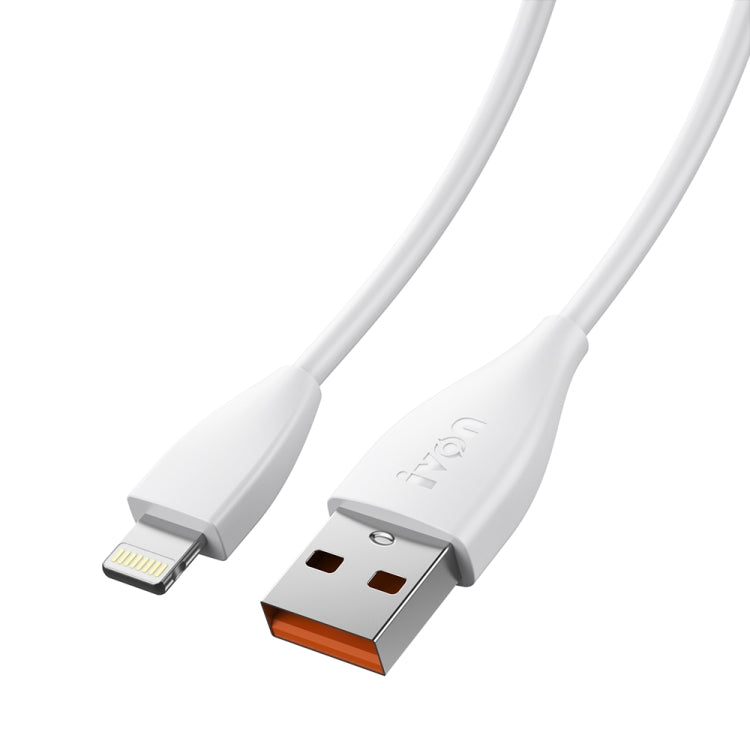 IVON CA87 USB to 8 Pin TPE Fast Charge Data Cable, Cable Length: 1m(White) - Normal Style Cable by IVON | Online Shopping South Africa | PMC Jewellery