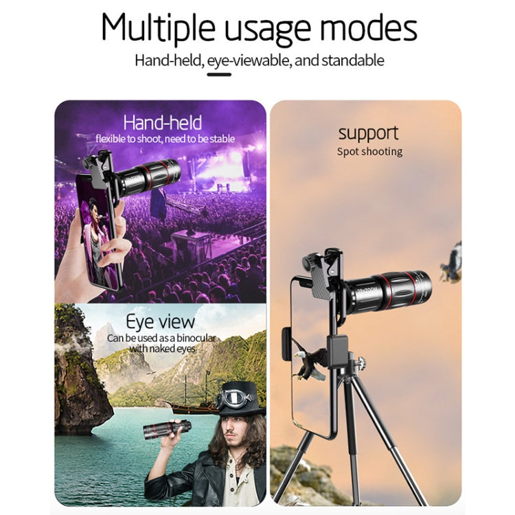 W28-QK Mobile Phone Universal Lens Telescope 28X Big Pocket Set - Combination Lens by PMC TechLife | Online Shopping South Africa | PMC TechLife