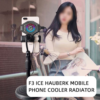 MB-F3 Mobile Phone Live Broadcast Gaming Semiconductor Radiator Back Clamp Cooling Fan - Cooling Fan Radiator by PMC Jewellery | Online Shopping South Africa | PMC Jewellery