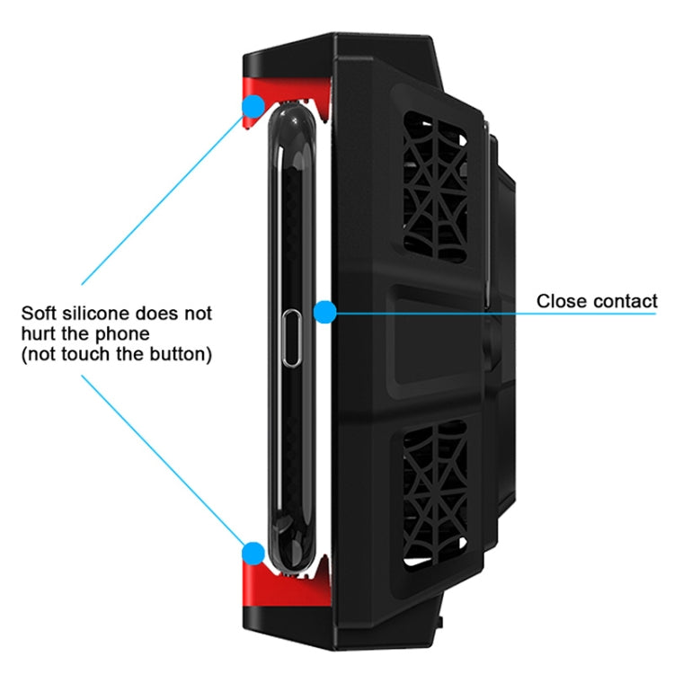 MB-F3 Mobile Phone Live Broadcast Gaming Semiconductor Radiator Back Clamp Cooling Fan - Cooling Fan Radiator by PMC TechLife | Online Shopping South Africa | PMC TechLife