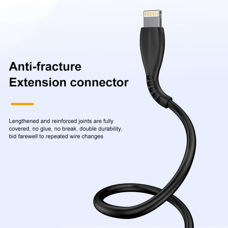 awei CL-115L 1m 2.4A USB to 8 Pin Charging Cable - Normal Style Cable by awei | Online Shopping South Africa | PMC Jewellery